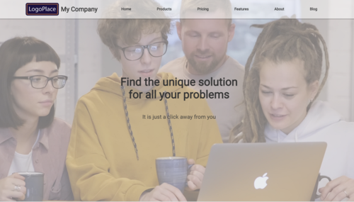 homepage demo website image